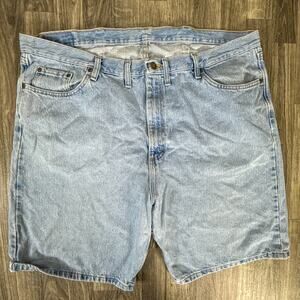 Wrangler 606W3LT Light Wash Relaxed Fit Denim Jean Shorts Men’s 100% Cotton